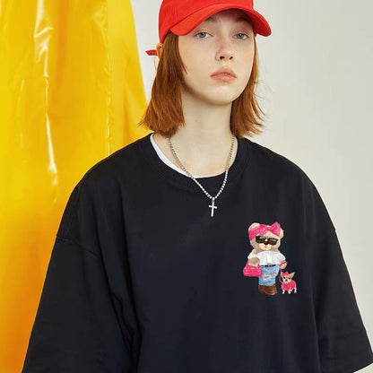 Etiquette Oversized T-Shirt - [0107] Pretty Teddy Bear