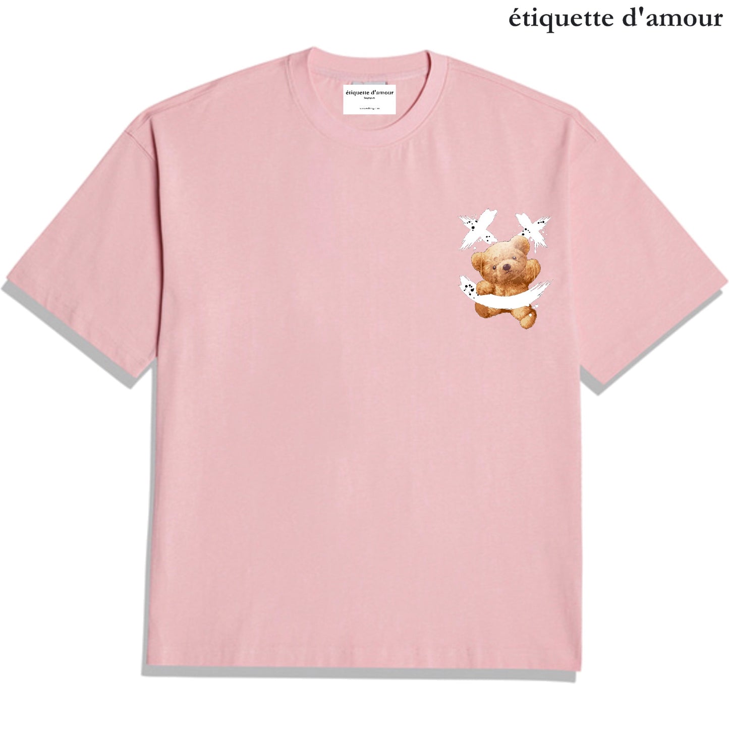 Etiquette Unisex Oversized T-Shirt - 0020 Smiley =) Bear