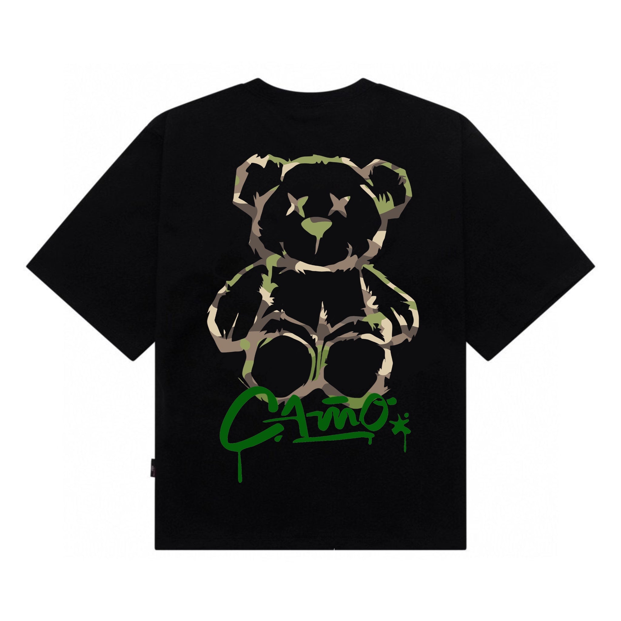 [étiquette d'amour] Camo Bear Print Premium Oversize Tee – étiquette d ...