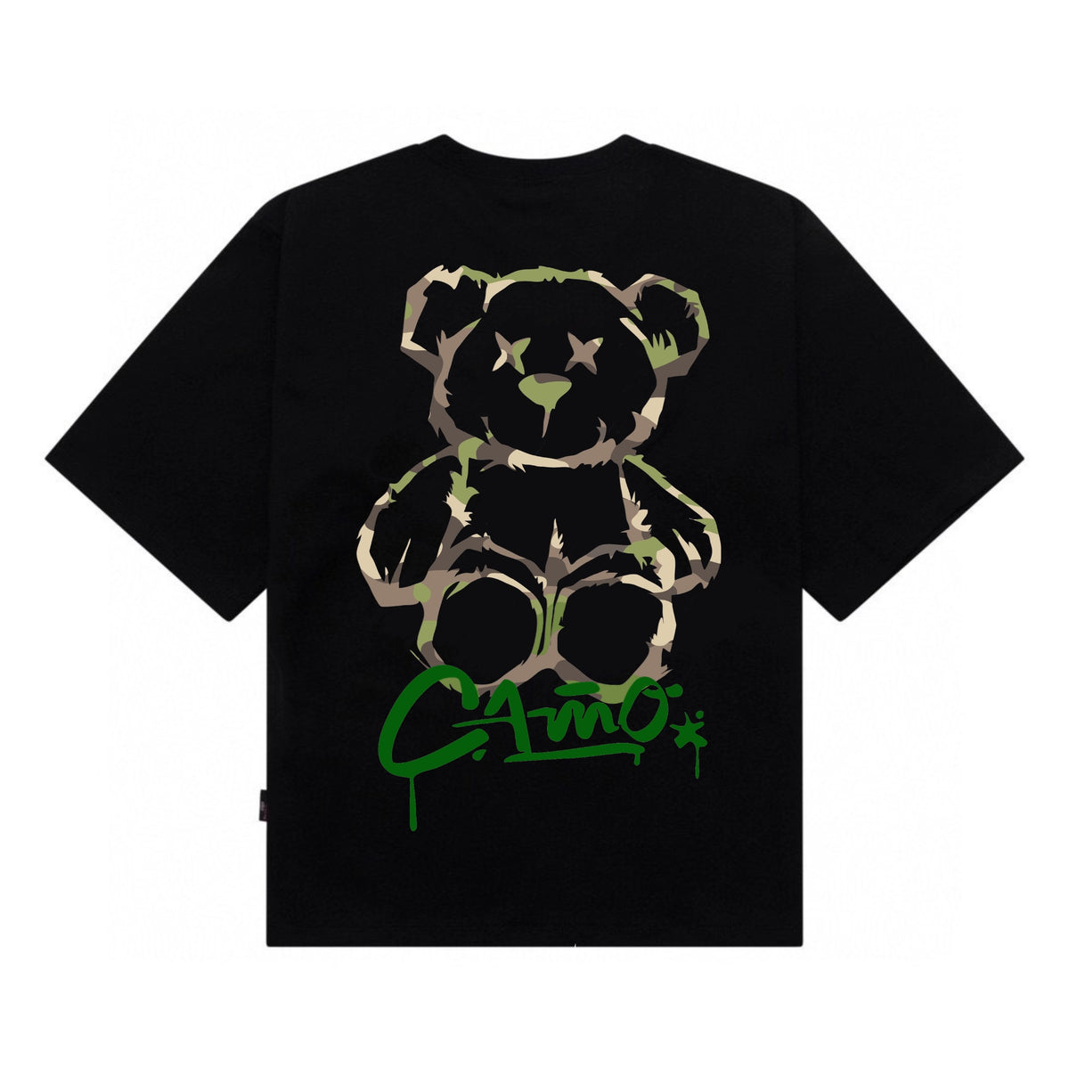 [étiquette d'amour] Camo Bear Print Premium Oversize Tee – étiquette d ...