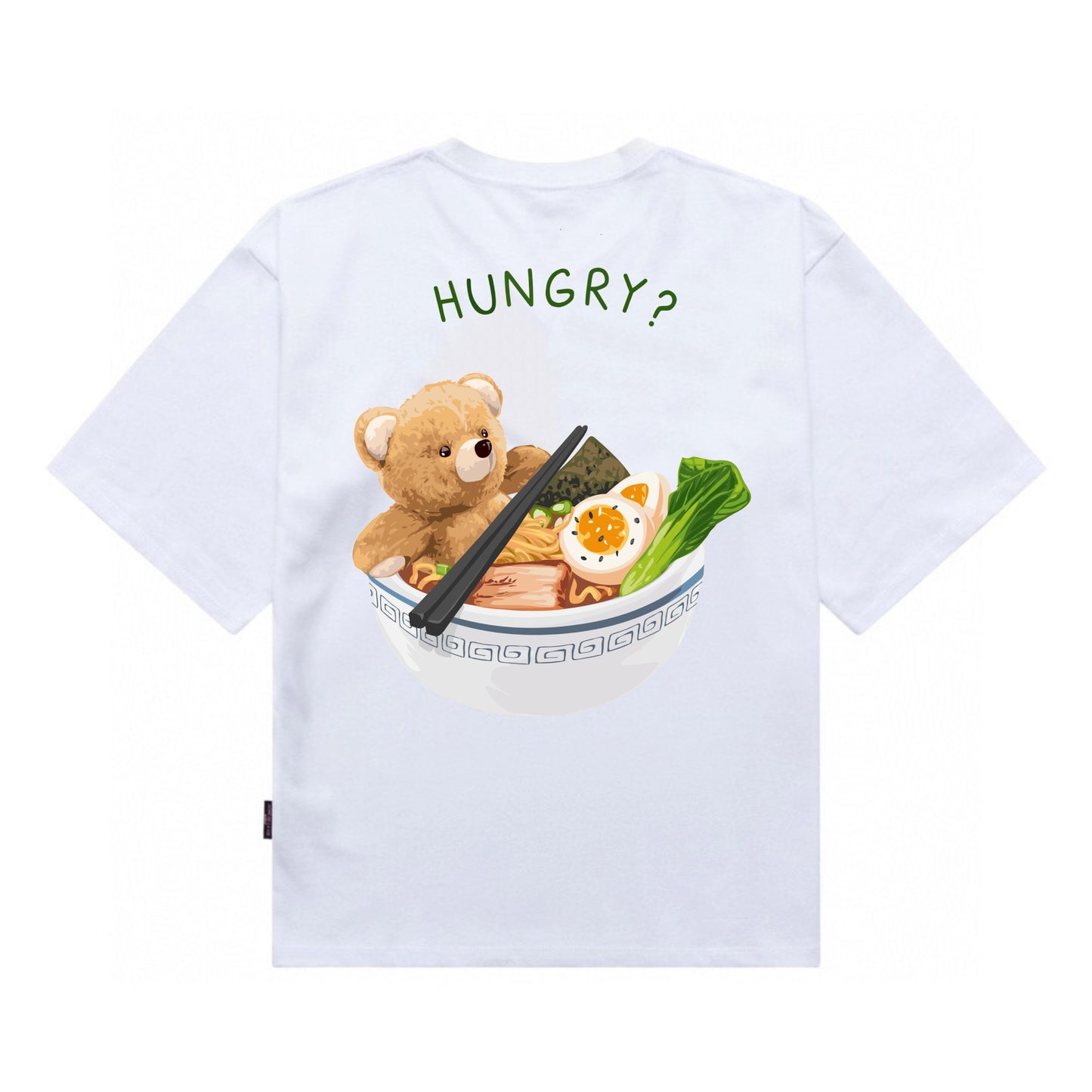 Etiquette Oversized T-Shirt - [0102] Ramen Teddy Bear