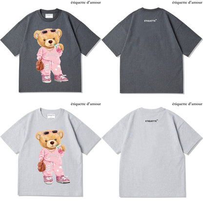 ETDM Unisex Oversized Tee | 0063 | Ms Heartless Teddy Bear