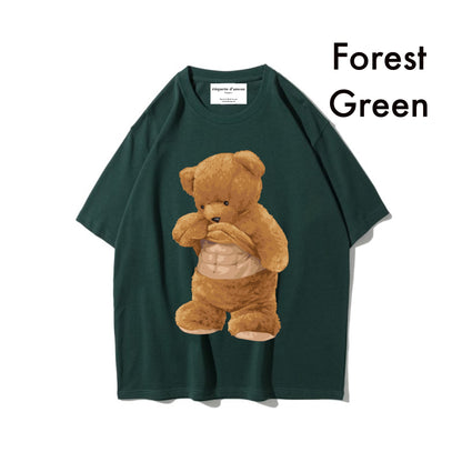 Etiquette Oversized T-Shirt - [0164] Never Quit Ripped Bear