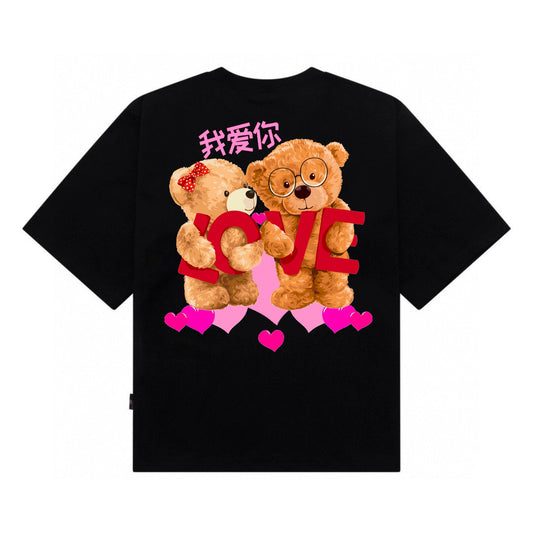 Etiquette Oversized T-Shirt - [0149] Love 我爱你 Teddy Bear
