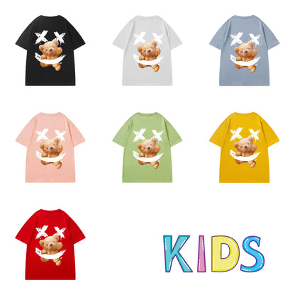 Etiquette Kids T-Shirt - [0001] Ricky Clown Teddy Bear