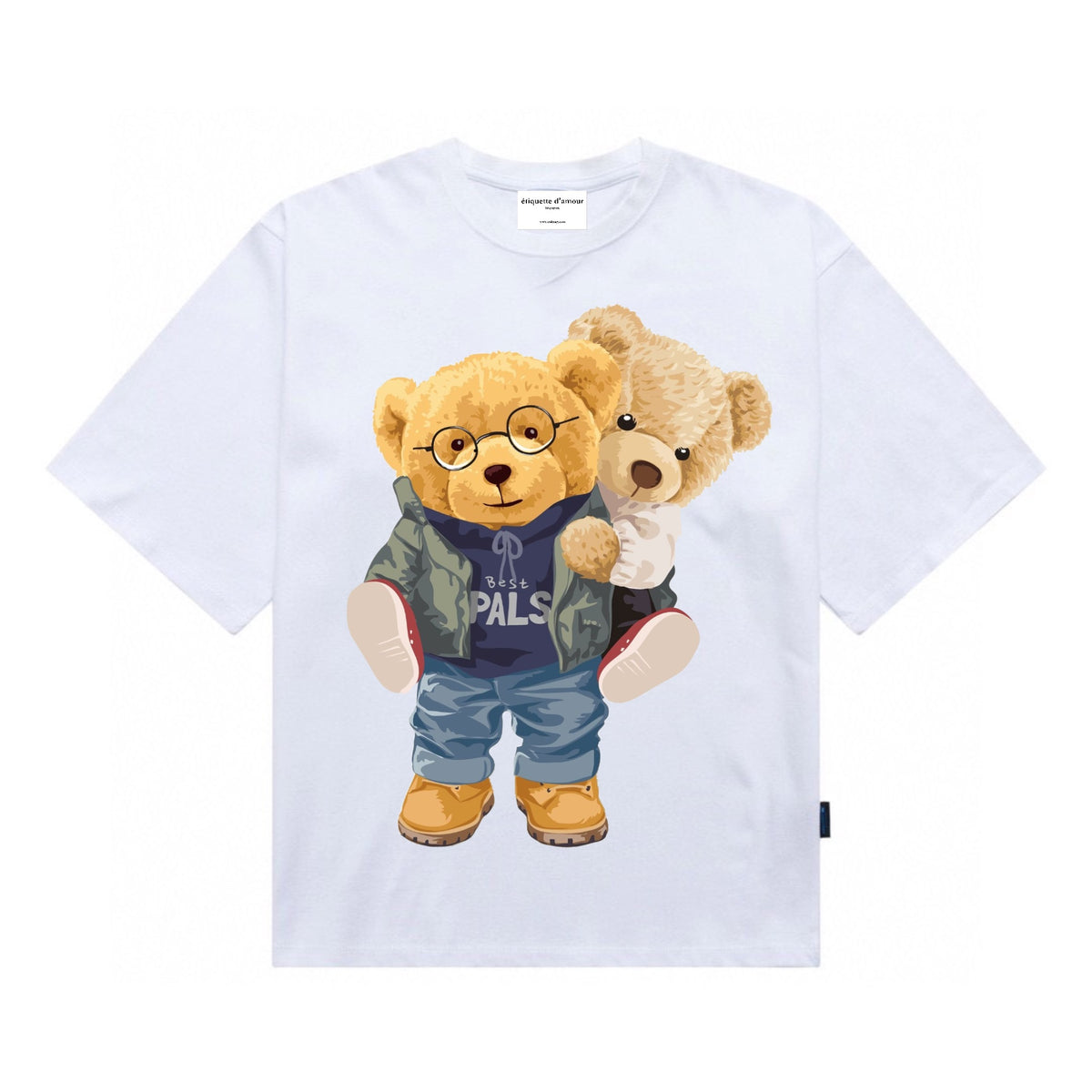 Etiquette Unisex Oversized T-Shirt - 0048 Lift You Up Bear – étiquette ...