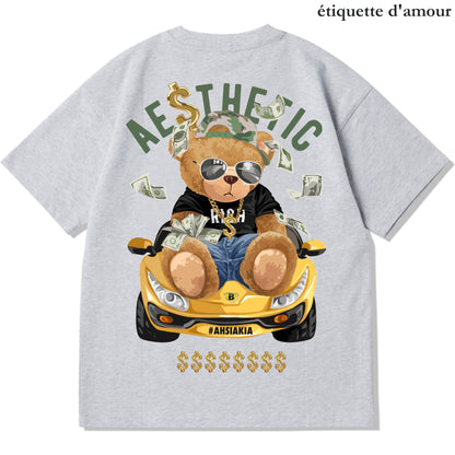 Etiquette Unisex Oversized T-Shirt - 0090 Ah Sia Kia Bear