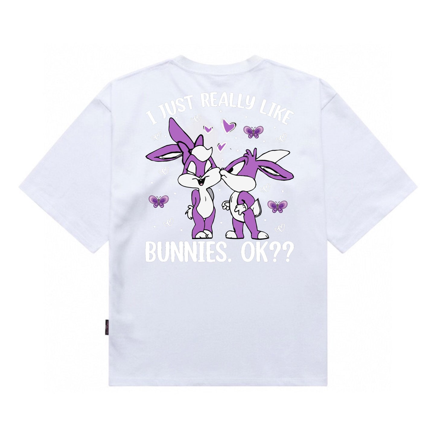 Etiquette Oversized T-Shirt - [0094] I Love Bunnies