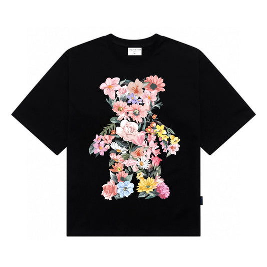 Etiquette Oversized T-Shirt - [0141]  Flowery Bear