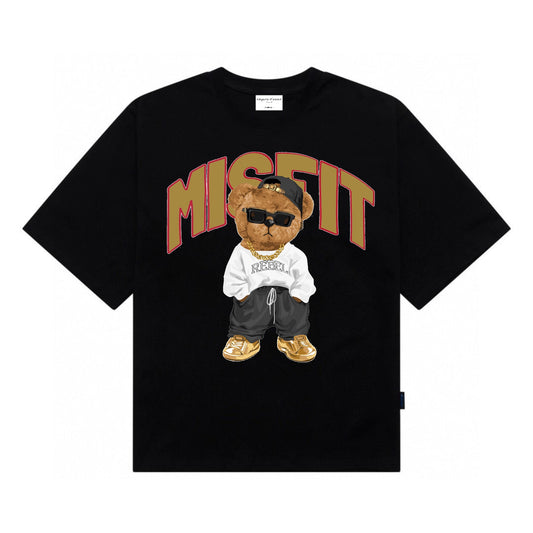 Etiquette Oversized T-Shirt - [0167] The Misfit Bear