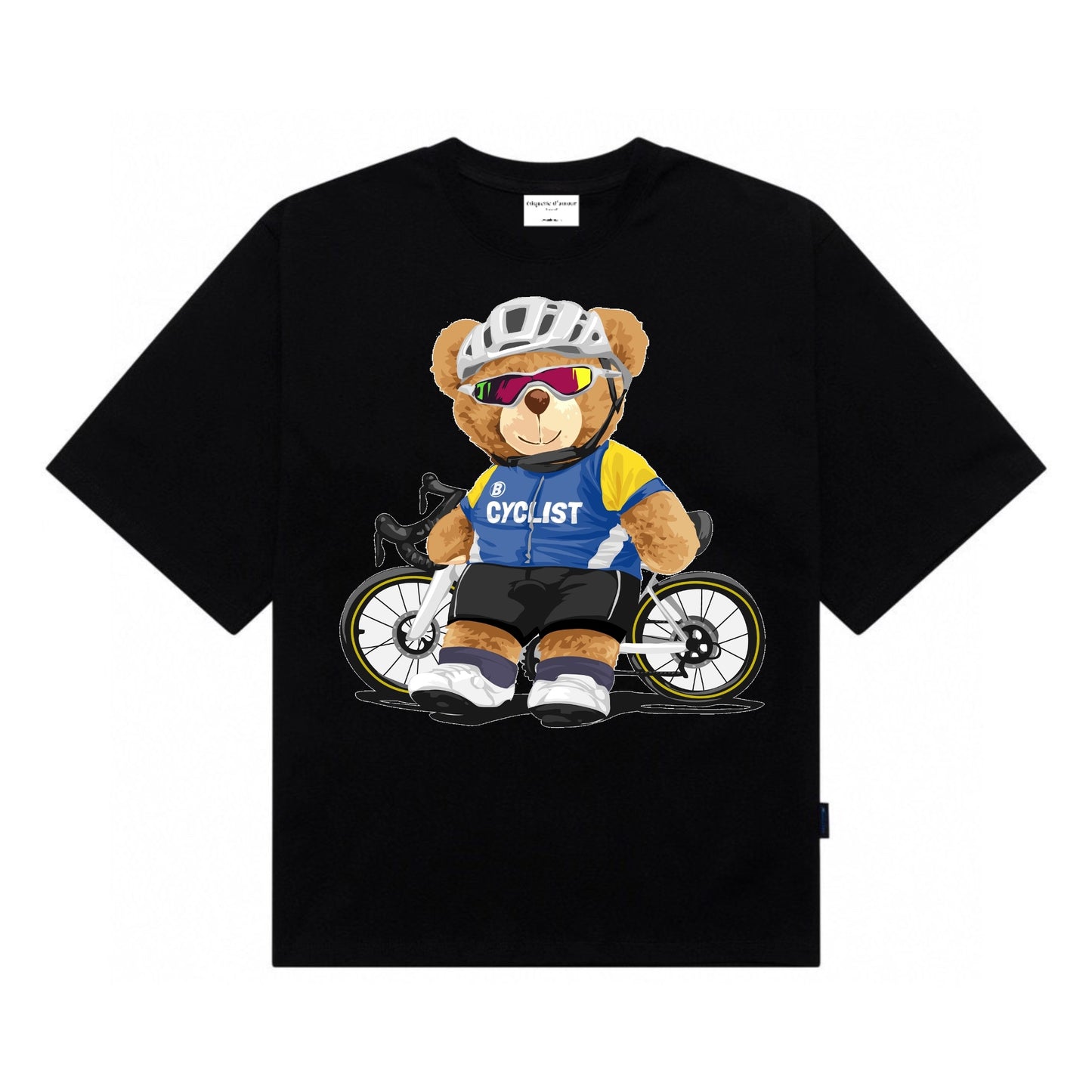 Etiquette Oversized T-Shirt - [0162] Cyclist Bear