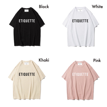 Etiquette Unisex Oversized Tee 0001 Basic Essential A