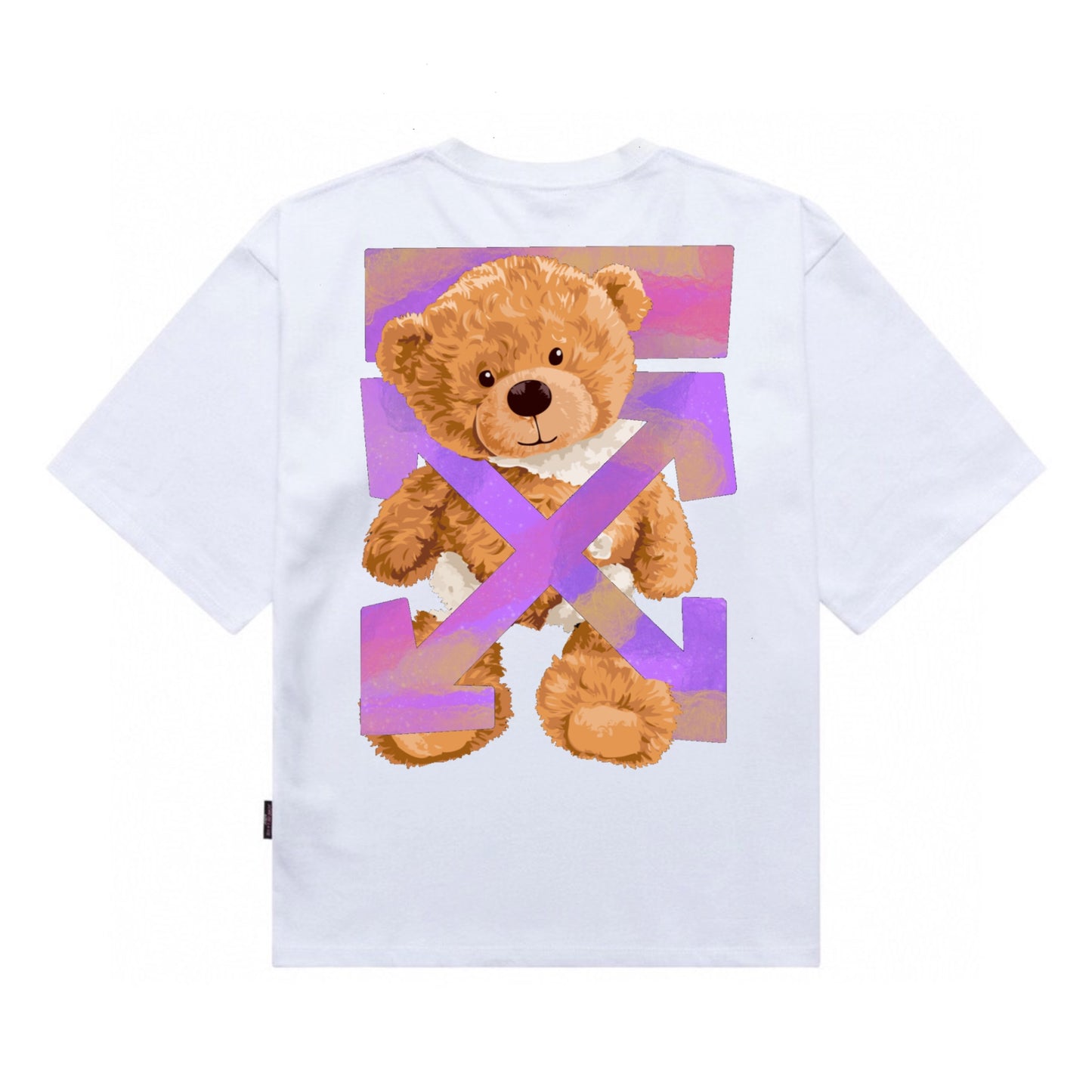 Etiquette Oversized T-Shirt - [0128]  Trapped Broken Teddy Bear