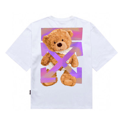 Etiquette Oversized T-Shirt - [0128]  Trapped Broken Teddy Bear