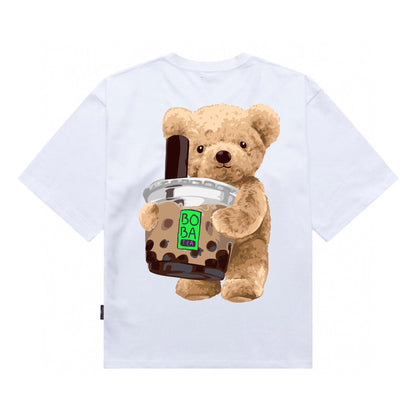 Etiquette Unisex Oversized T-Shirt - 0023 Boba Tea Bear