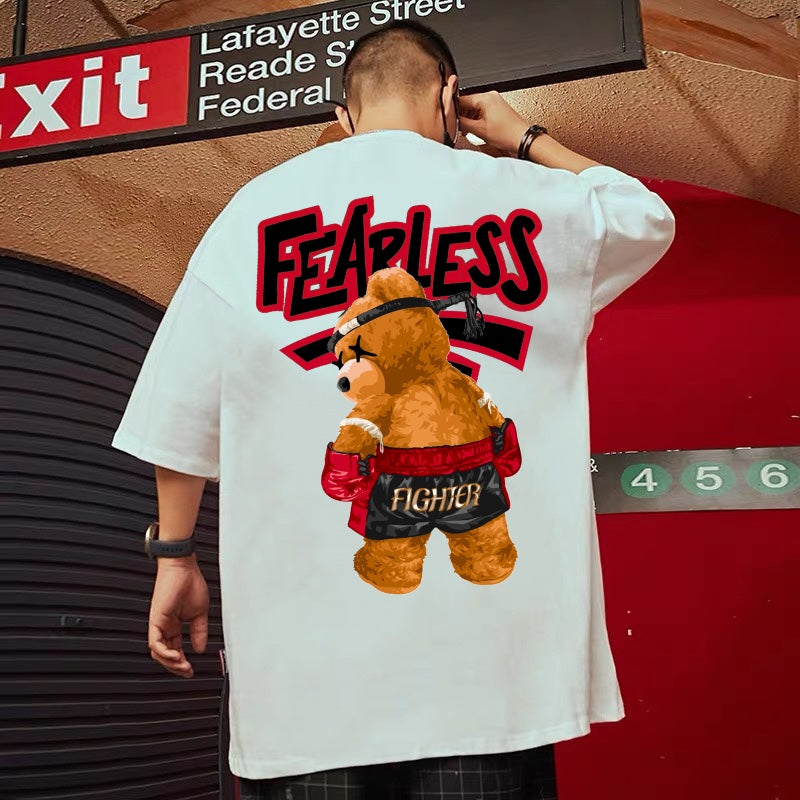 Etiquette Oversized T-Shirt - [0111] Fearless Fighter Bear – étiquette ...