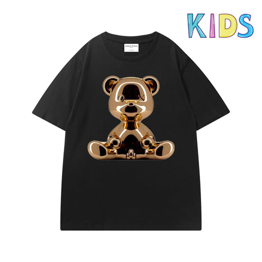 Etiquette Child T-Shirt - 0018 Golden Chrome Bear