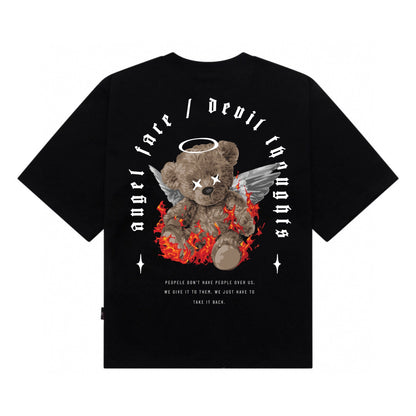 [étiquette d'amour] Angel Bear Burning Premium Oversize Tee