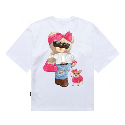 Etiquette Oversized T-Shirt - [0107] Pretty Teddy Bear