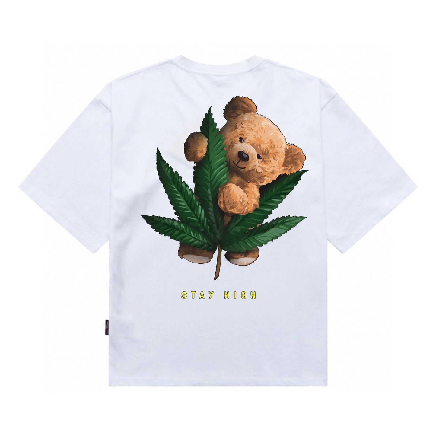 Etiquette Oversized T-Shirt - [0145]  Stay High Bear