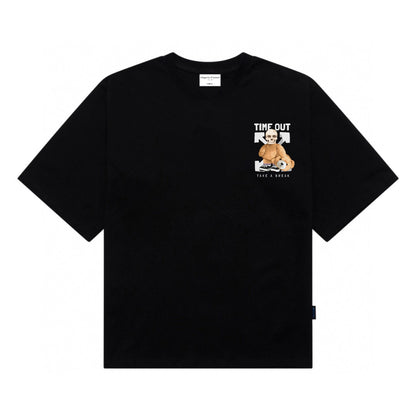 Etiquette Oversized T-Shirt - [0099] OFF Time Out