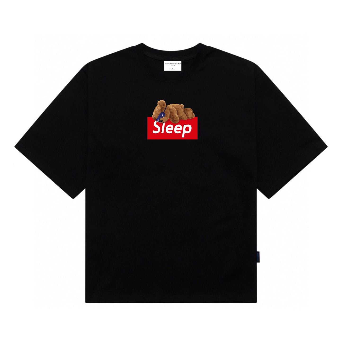 Etiquette Oversized T-Shirt - [0131]  Sleep Teddy Bear