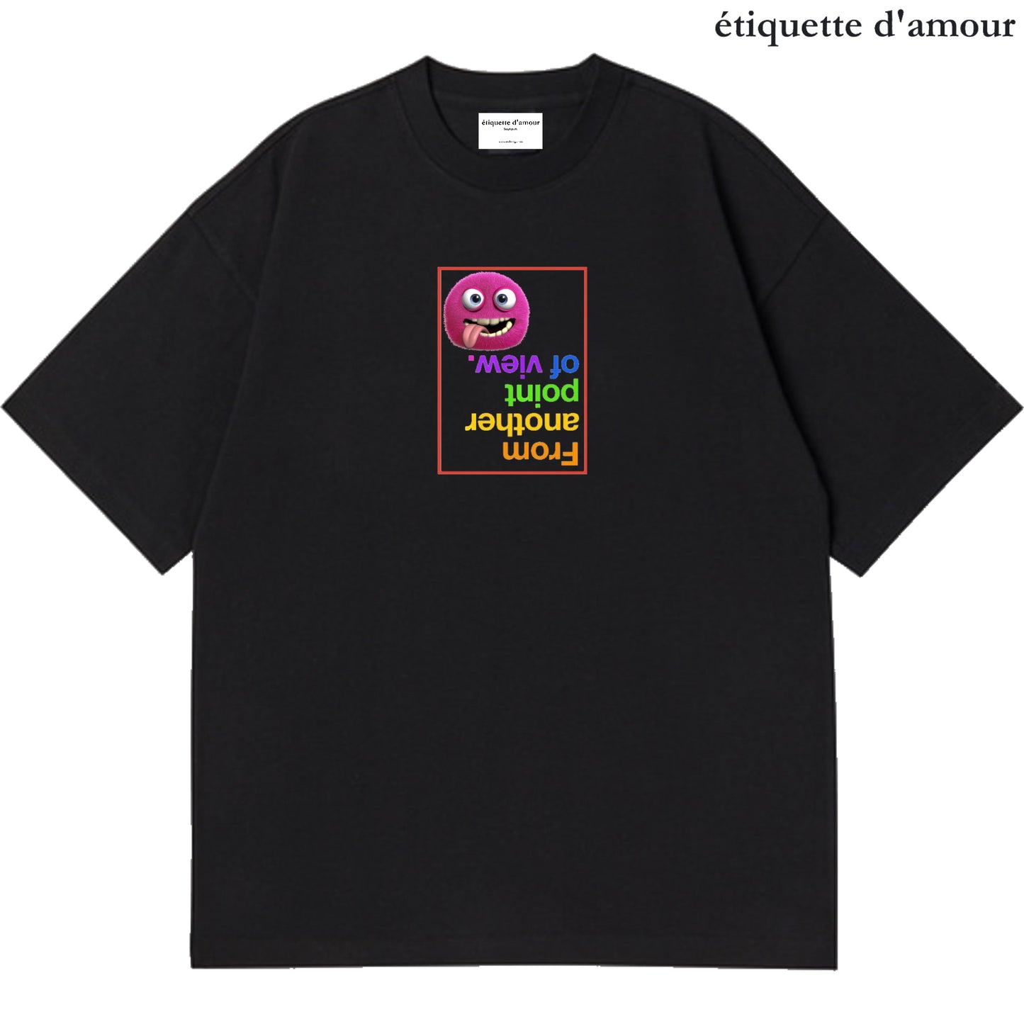 Etiquette Unisex Oversized T-Shirt - 0092 As Long As U R Happy