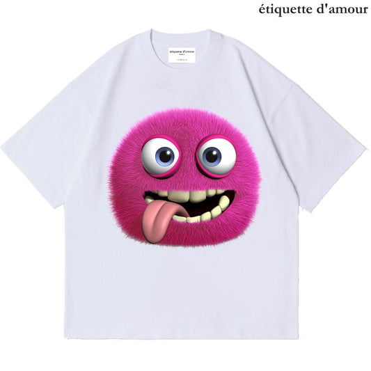 ETDM Unisex Oversized Tee | 0031 | Pink Tongue Monster University