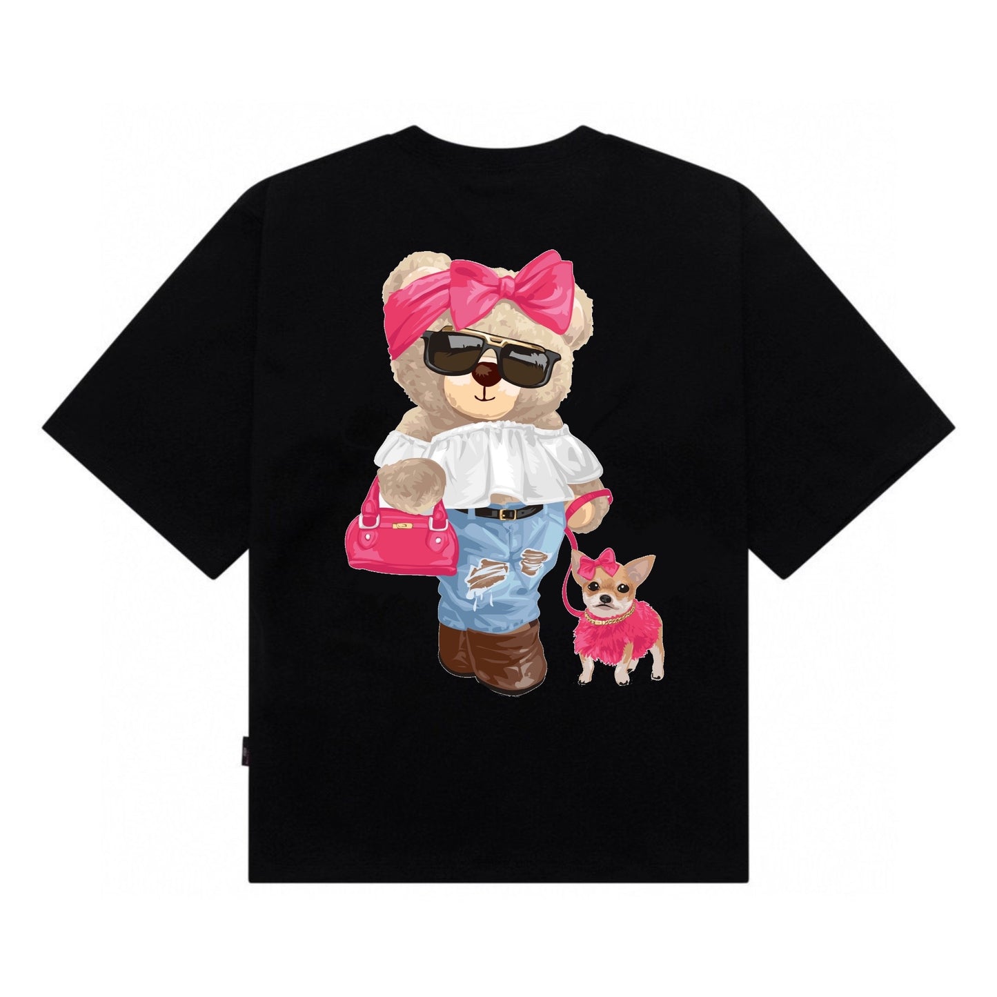 Etiquette Oversized T-Shirt - [0107] Pretty Teddy Bear