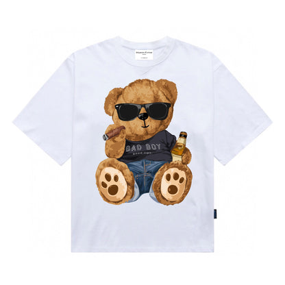 Etiquette Oversized T-Shirt - [0163] Bad Boy Bear