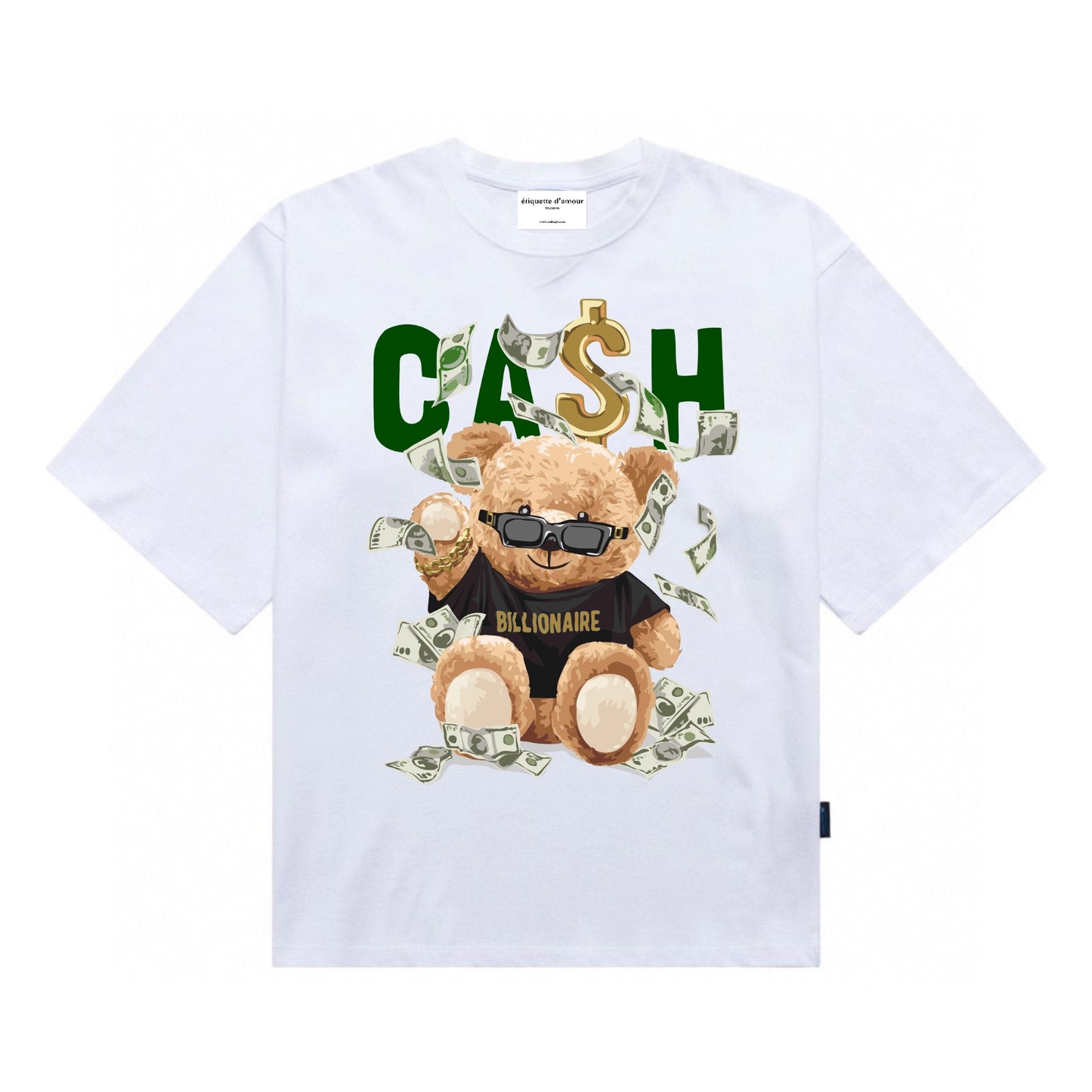 Etiquette Unisex Oversized T-Shirt - 0034 Billionaire Cash Bear