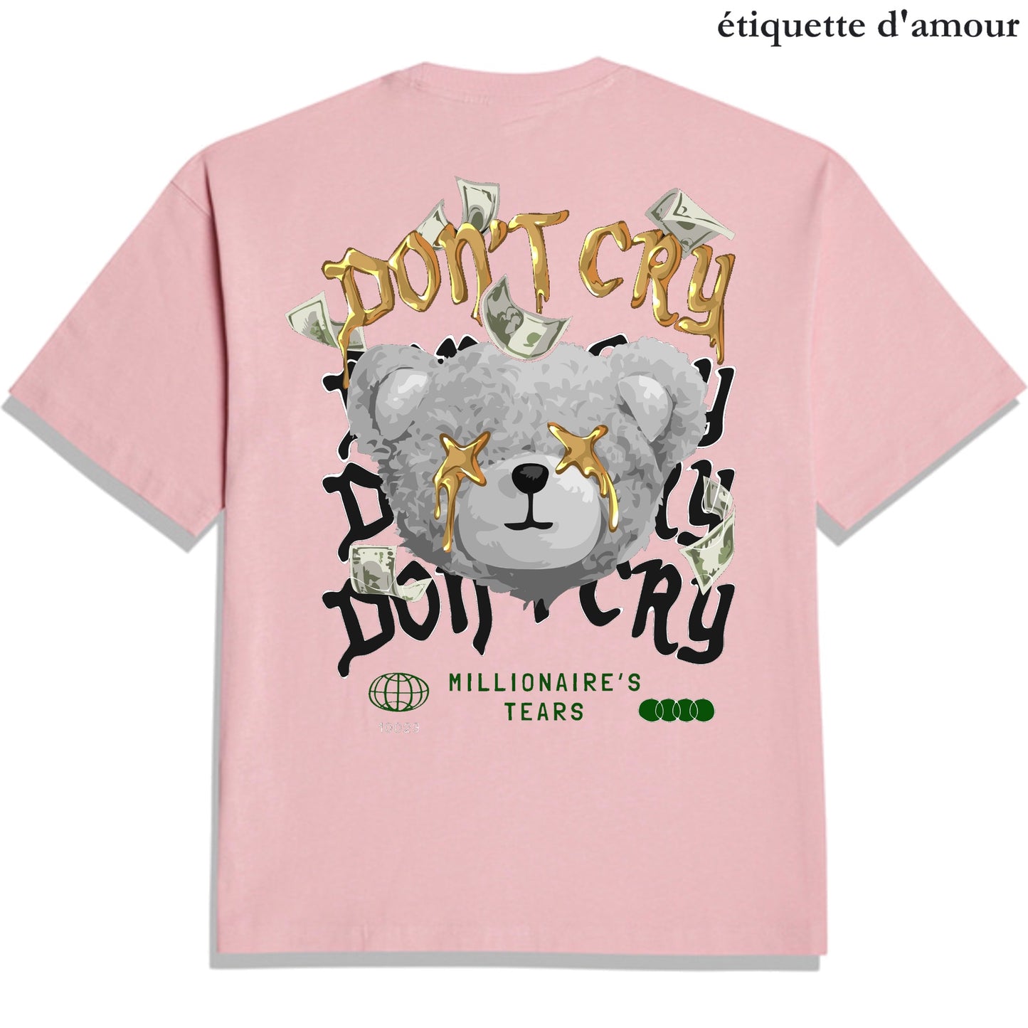 Etiquette Unisex Oversized T-Shirt - 0089 Millionaire’s Tears Bear
