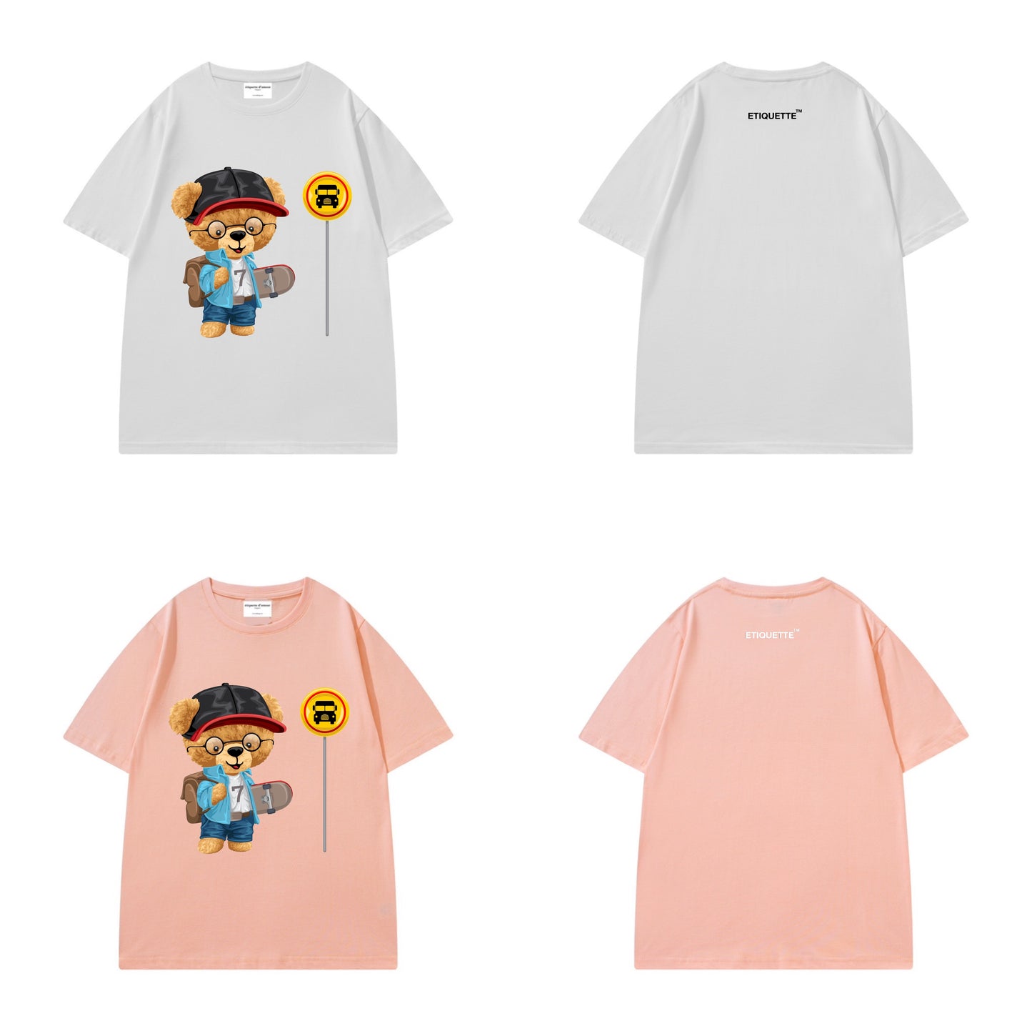 ETDM Kids Tee | 0045 | School Bus Baby Bear