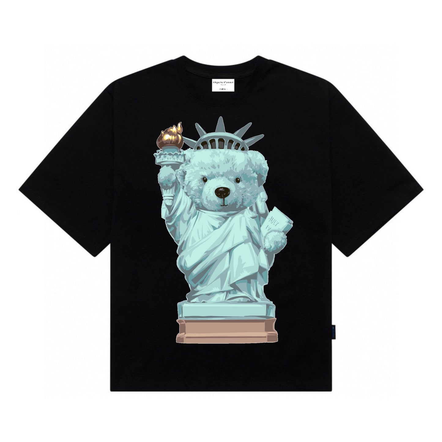 Etiquette Unisex Oversized T-Shirt - 0064 Costume Statue of Liberty