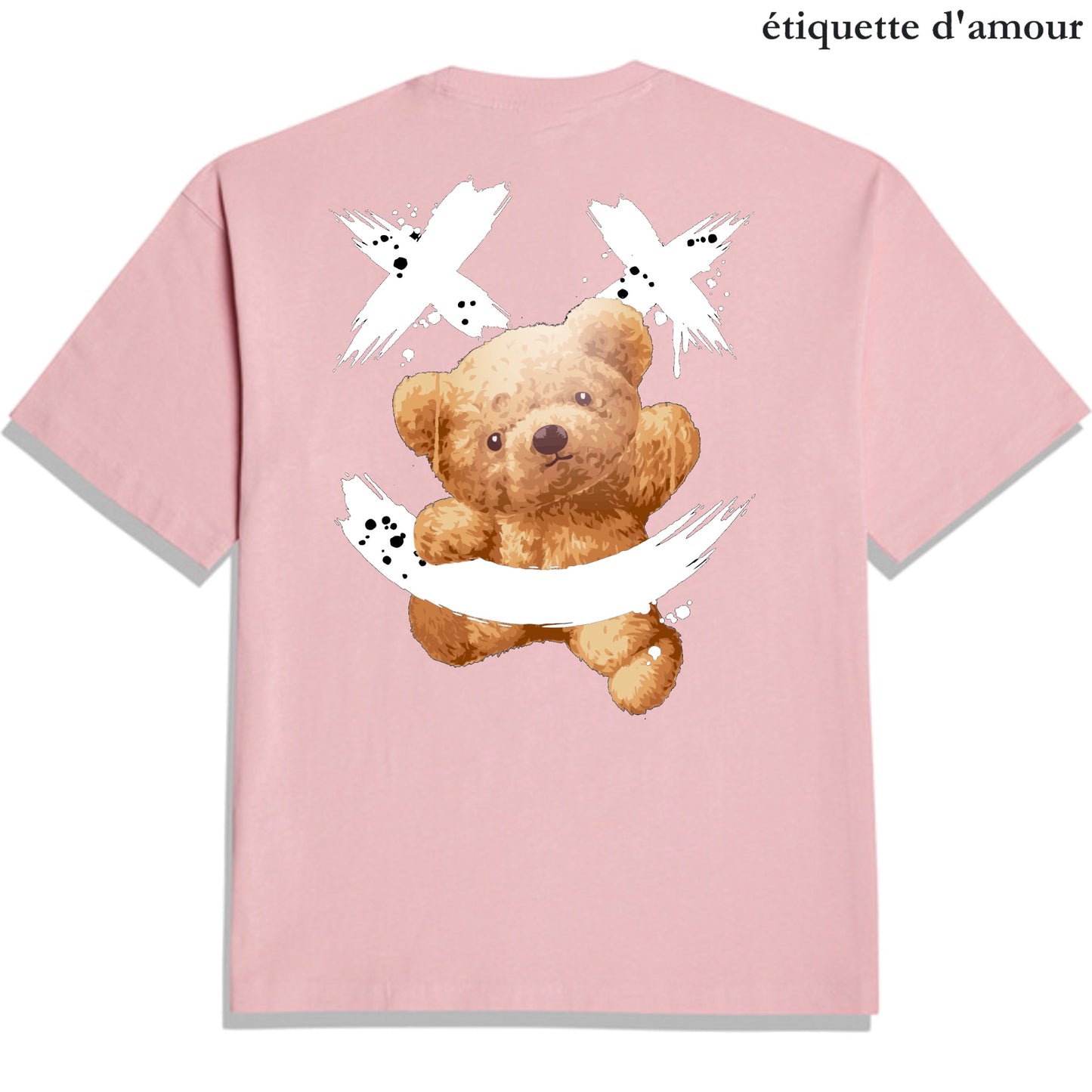 Etiquette Unisex Oversized T-Shirt - 0020 Smiley =) Bear