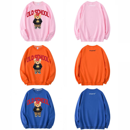 ETDM Unisex Long Sleeve Sweat Shirt | 0037 | Old School Teddy Bear