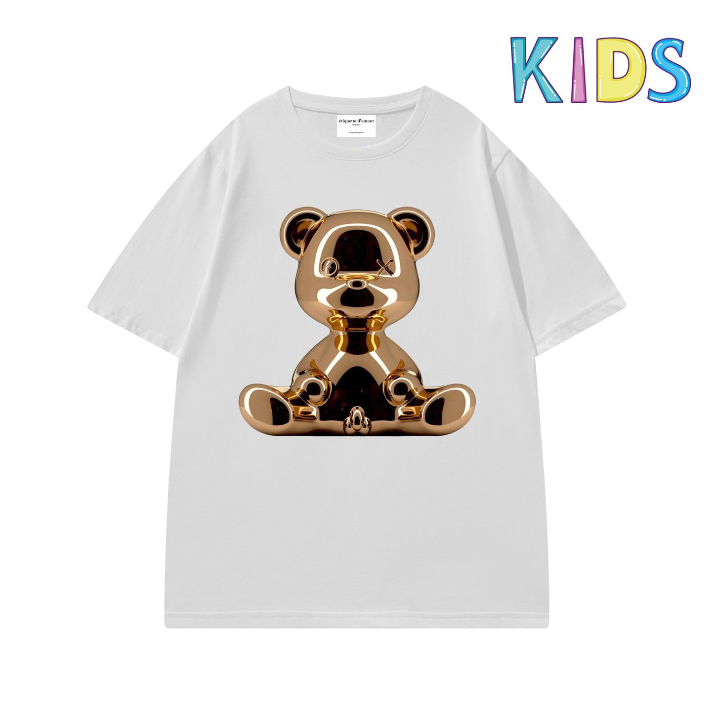 Etiquette Child T-Shirt - 0018 Golden Chrome Bear