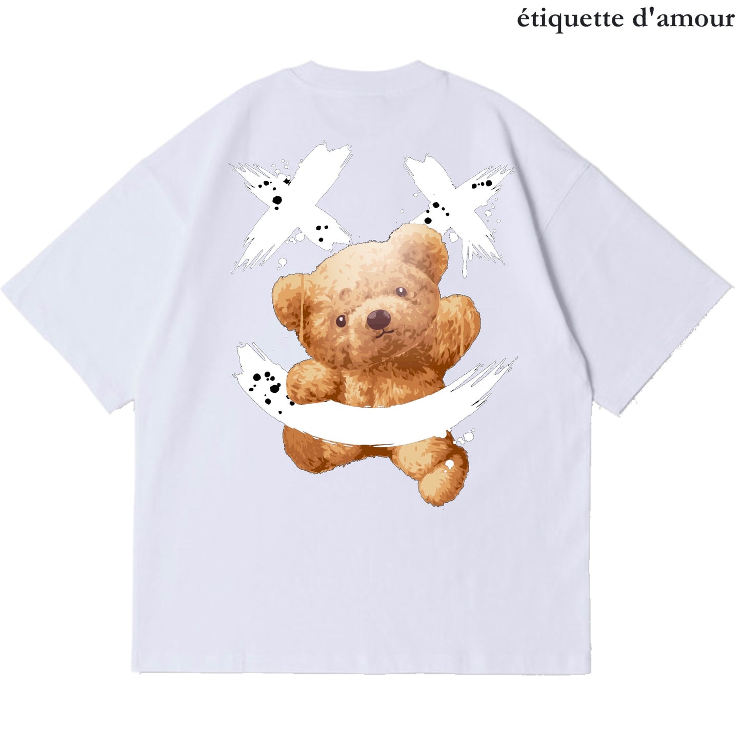 Etiquette Unisex Oversized T-Shirt - 0020 Smiley =) Bear