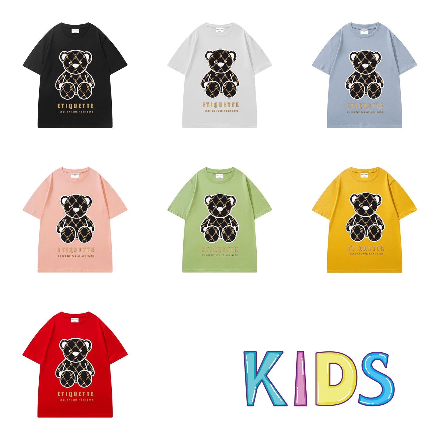 Etiquette Kids T-Shirt - [0009] Etiquette Brand Teddy Bear