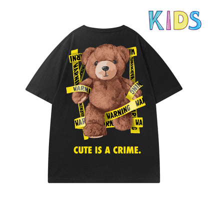 Etiquette Child T-Shirt - 0020 Cute Crime Bear