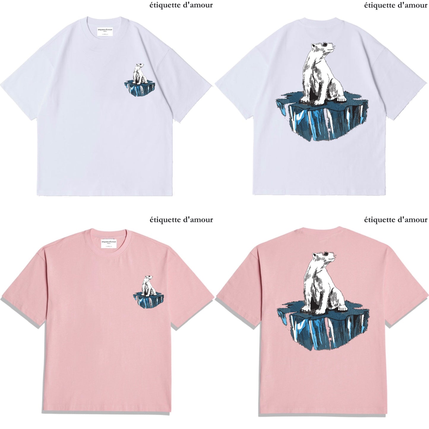 ETDM Unisex Oversized Tee | 0044 | Polar Bear Ice Berg