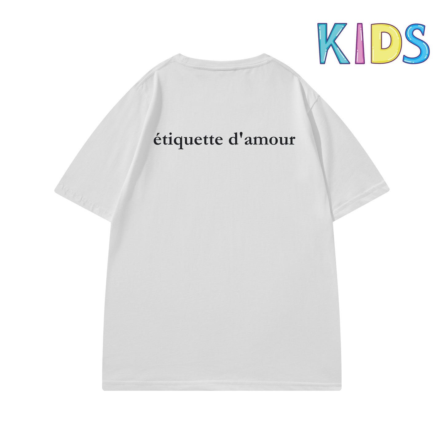 Etiquette Kids T-Shirt - [0012] Shy Manu Teddy Bear