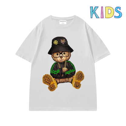 Etiquette Child T-Shirt - 0026 Hipster Bear