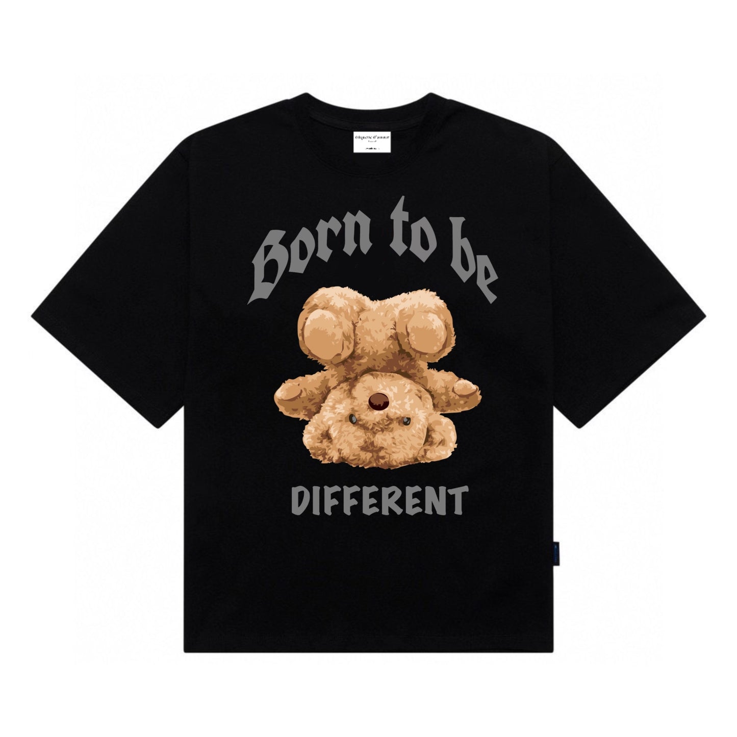 Etiquette Unisex Oversized T-Shirt - 0027 Born to be Different Bear
