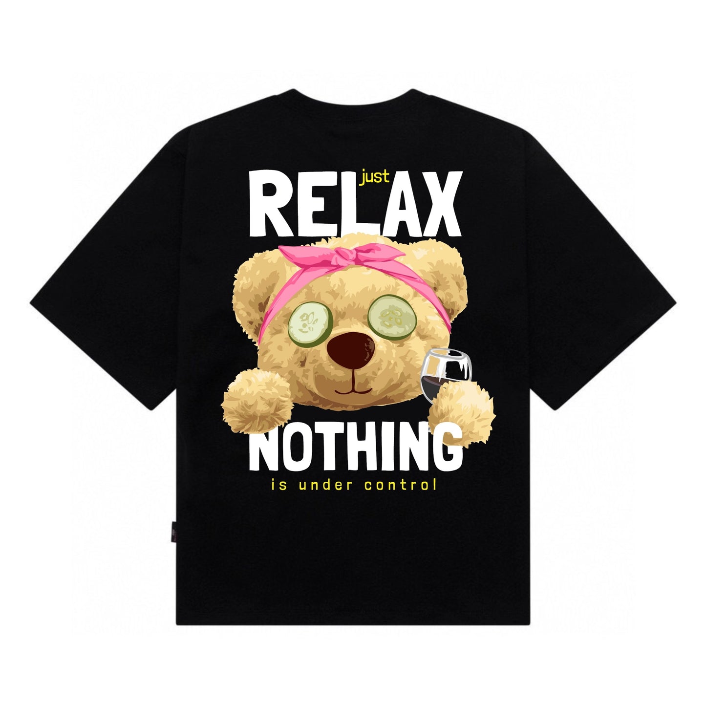 Etiquette Oversized T-Shirt - [0144]  Relax Nothing Bear